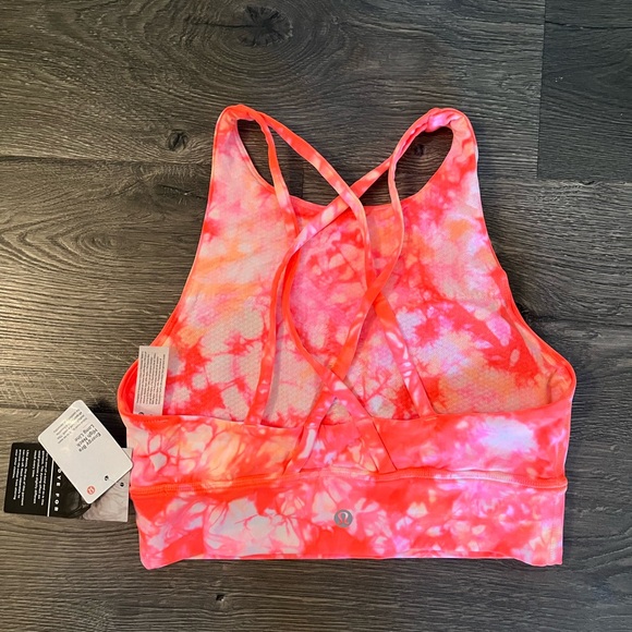 NWT ⭐️ Lululemon Energy Bra High Neck Long Line Shibori  To Dye For Size 6 - Picture 4 of 5